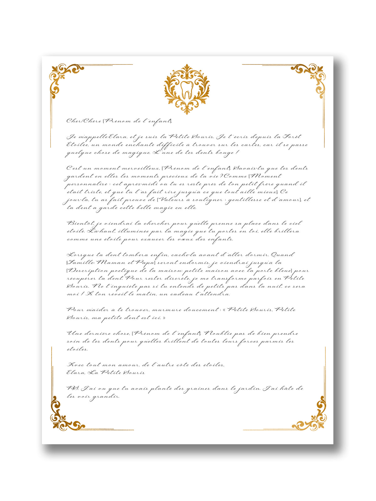 Tooth Fairy Letter: The First Letter